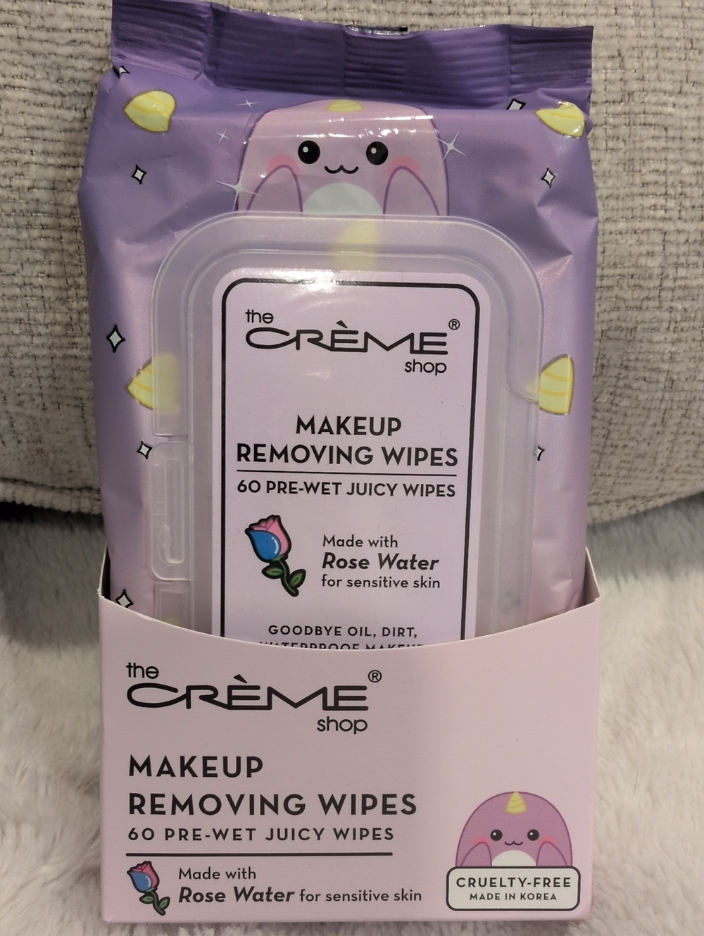 The Crème Shop Rose Water Makeup Removing Wipes